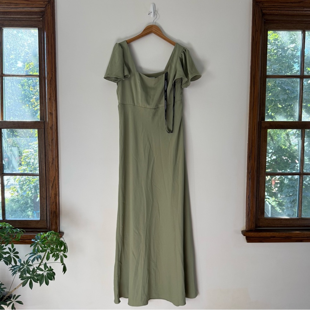 Six Stories Sage Bridesmaid Dress